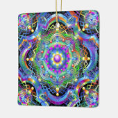Mandala Universe Psychedelic Colors Keramikornament (Links)
