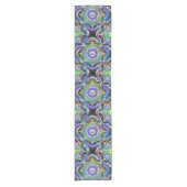 Mandala Universe Psychedelic Colors Kurzer Tischläufer (Vorderseite)