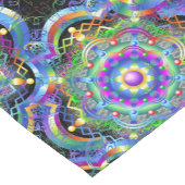 Mandala Universe Psychedelic Colors Kurzer Tischläufer (Ecke)
