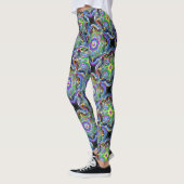 Mandala Universe Psychedelic Colors Leggings (Links)