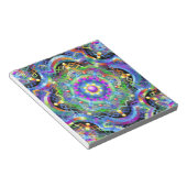 Mandala Universe Psychedelic Colors Notizblock (angewinkelt)