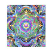 Mandala Universe Psychedelic Colors Notizblock (Vorderseite)