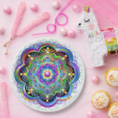 Mandala Universe Psychedelic Colors Pappteller (Party)