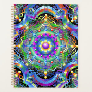 Mandala Universe Psychedelic Colors Planer