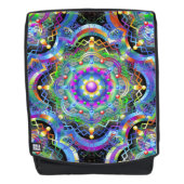 Mandala Universe Psychedelic Colors Rucksack (Vorderseite)