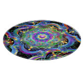 Mandala Universe Psychedelic Colors Schneidebrett (Ecke)