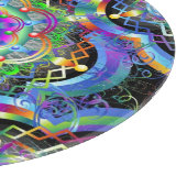 Mandala Universe Psychedelic Colors Schneidebrett (Ecke)