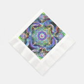 Mandala Universe Psychedelic Colors Serviette (Ecke)