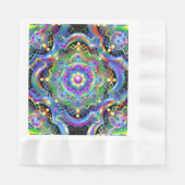Mandala Universe Psychedelic Colors Serviette (Vorderseite)
