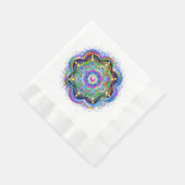 Mandala Universe Psychedelic Colors Serviette (Ecke)