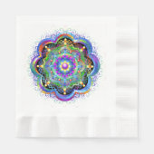 Mandala Universe Psychedelic Colors Serviette (Vorderseite)