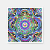 Mandala Universe Psychedelic Colors Serviette (Vorderseite)
