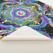 Mandala Universe Psychedelic Colors Sherpadecke (3/4)