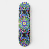 Mandala Universe Psychedelic Colors Skateboard (Vorderseite)