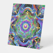 Mandala Universe Psychedelic Colors Sockelschild (Vorderseite)