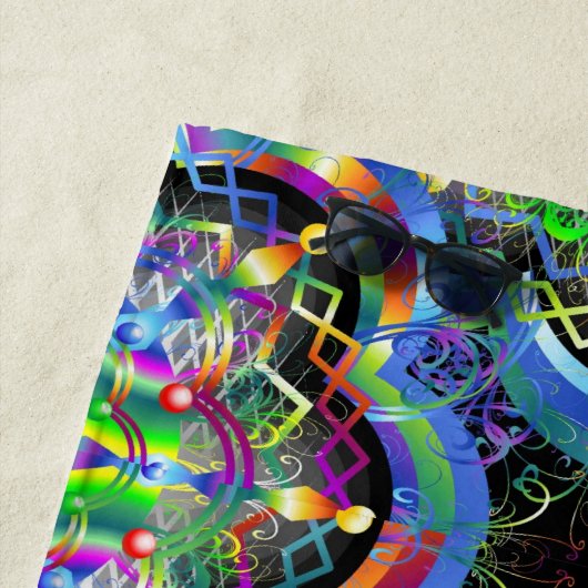 Mandala Universe Psychedelic Colors Strandtuch (Beispiel)