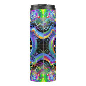 Mandala Universe Psychedelic Colors Thermosbecher (Rückseite)