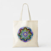 Mandala Universe Psychedelic Colors Tragetasche (Rückseite)