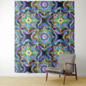 Mandala Universe Psychedelic Colors Wandteppich (Beispiel)