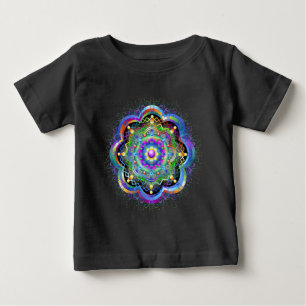 Mandala-Universum-Farben Baby T-shirt