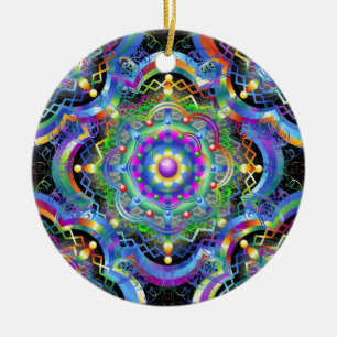 Mandala Universum Farben Keramikornament