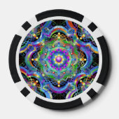 Mandala-Universum färbt poker_chips Pokerchips (Rückseite)