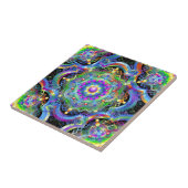 Mandala-Universum psychedelische Farben Fliese (Seite)