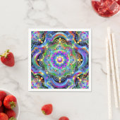 Mandala-Universum psychedelische Farben Serviette (Beispiel)
