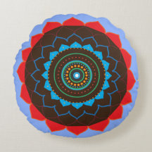 Mandala Vektor Art , Rundpolster