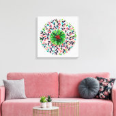 Mandala Verde Vida Leinwanddruck (Insitu (Wohnzimmer))