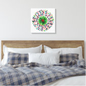 Mandala Verde Vida Leinwanddruck (Insitu (Schlafzimmer))