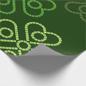 Mandala verschmolzen mit Bandhani Geschenkpapier (Ecke)