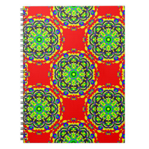 Mandala Vintage Stamm nahtlose Muster illustrieren Notizblock