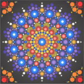 Mandala Vinyl Aufkleber (Vorderseite)