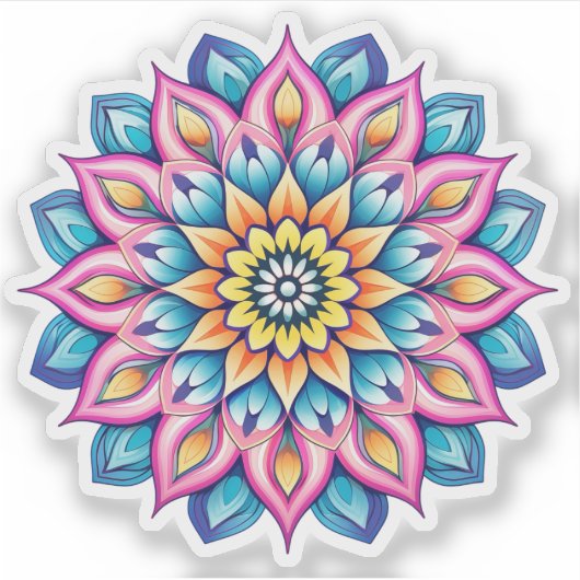 Mandala Vinyl Aufkleber (Vorderseite)