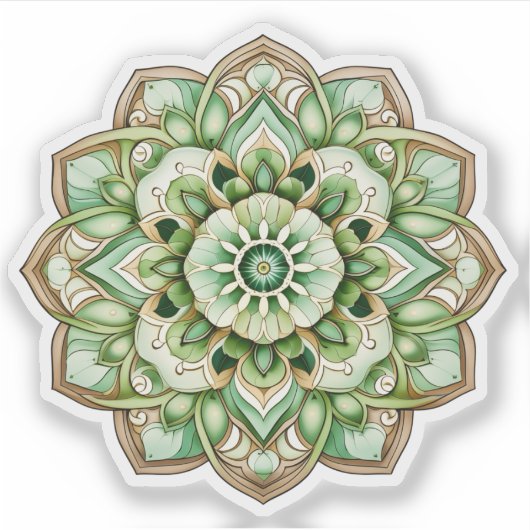 Mandala Vinyl Aufkleber (Vorderseite)