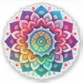 Mandala Vinyl Aufkleber (Vorderseite)