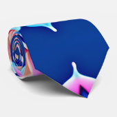 Mandala Violet Pink Geometrisches Muster Krawatte (Gerollt)