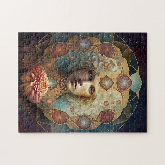 Mandala Visionäre Kunst leben Puzzle (Horizontal)