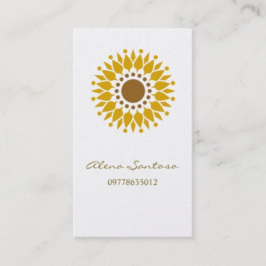 Mandala Visitenkarte (Vorderseite)
