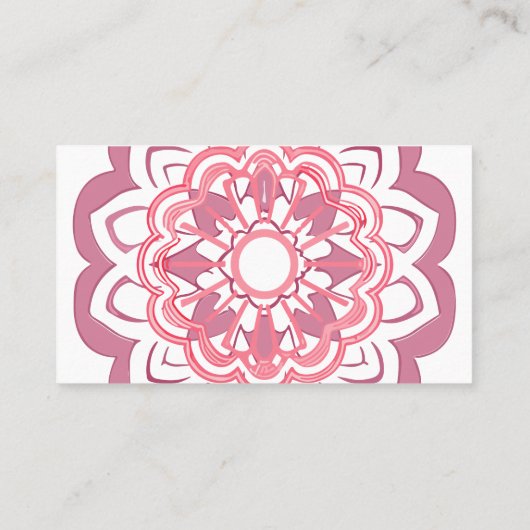 Mandala Visitenkarte (Rückseite)