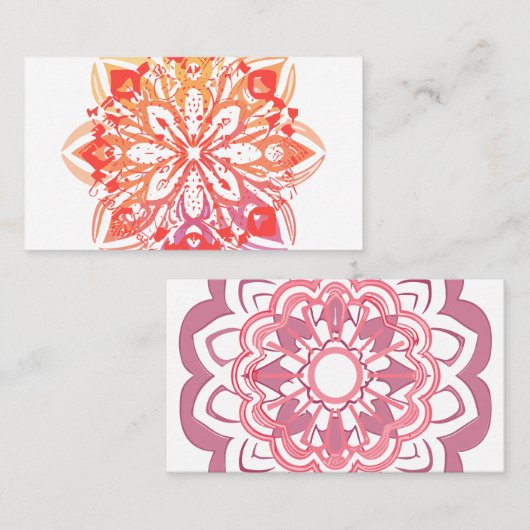 Mandala Visitenkarte (Vorne/Hinten)