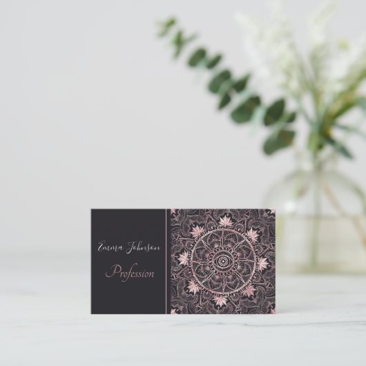 Mandala Visitenkarte (Stehend Vorderseite)