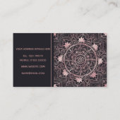 Mandala Visitenkarte (Rückseite)