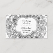 Mandala-Visitenkarte Visitenkarte (Rückseite)