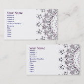 Mandala-Visitenkarte - zweisprachige Version Visitenkarte (Vorne/Hinten)