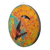 Mandala-Vogel Dartscheibe (Vorderseite rechts)