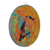 Mandala-Vogel Dartscheibe (Vorderseite Links)