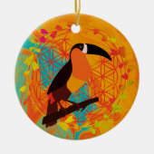 Mandala-Vogel Keramik Ornament (Vorne)