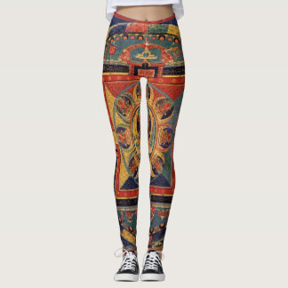 Mandala von Amitayus. Tibetanische Schule des 19. Leggings